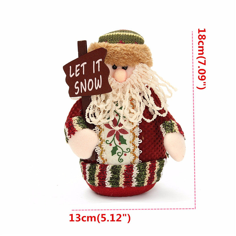 Christmas Trio Set: Santa, Snowman & Reindeer
