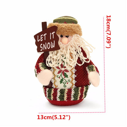 Christmas Trio Set: Santa, Snowman & Reindeer